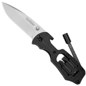 Select Fire Bead-Blasted Finish Plain Edge Blade Folding Knife