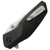 Swerve Stonewash Finish Drop-Point Blade Folding Knife