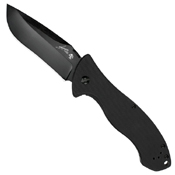 CQC-9K Drop-Point Black-Oxide Coated Folding Blade Knife
