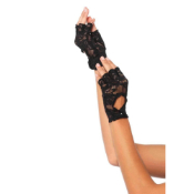 Leg Avenue Keyhole Lace Fingerless Gloves