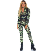 2pc Pretty Paratrooper Jumpsuit Costume