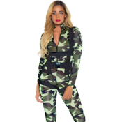 2pc Pretty Paratrooper Jumpsuit Costume