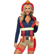 Charming Hot Zone Honey Firefighter Costume