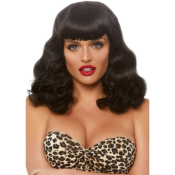 16 inch Retro Curly Bob Wig