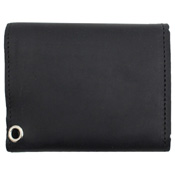 Tri-Fold Leather Chain Wallet w/ Coin Pocket