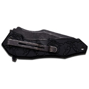 Dark Side Blades Ballistic Folding Knife - Red