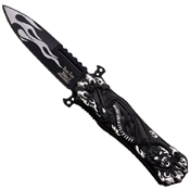 Dark Side Aluminum Handle 3mm Thick Folding Blade Knife