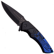 Dark Side Blades Grediant Dual Tone Handle Folding Knife