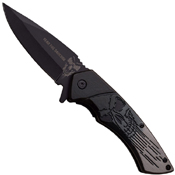Dark Side Blades Grediant Dual Tone Handle Folding Knife