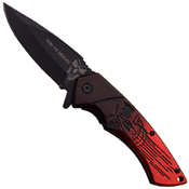 Dark Side Blades Grediant Dual Tone Handle Folding Knife