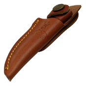 Elk Ridge Maple Burl Wood Handle Fixed Blade Knife w/ Sheath