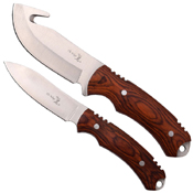 Elk Ridge ER-927BN Fixed Blade 2 Pcs Knife Set w/ Nylon Sheath