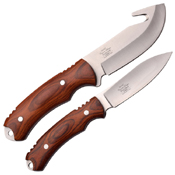 Elk Ridge ER-927BN Fixed Blade 2 Pcs Knife Set w/ Nylon Sheath