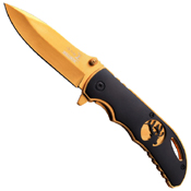 Elk Ridge Stainless Steel Handle w/ Overlay Folding Knife