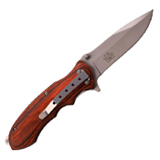 Elk Ridge ER-A160 Pakkawood Handle Folding Knife