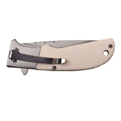 Elk Ridge Stamped Stainless Steel Bolster Folding Knife