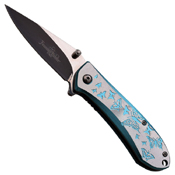 Femme Fatale A010LB Aluminum Handle Folding Knife