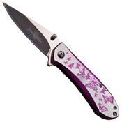 Femme Fatale A010LB Aluminum Handle Folding Knife