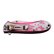 Femme Fatale A010LB Aluminum Handle Folding Knife