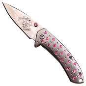 Femme Fatale Diamonds Are Forever Folding Knife