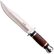 Survivor HK-782L Brown Wood Handle Fixed Blade Knife
