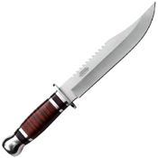 Survivor HK-782L Brown Wood Handle Fixed Blade Knife