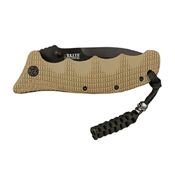 MTech USA Desert G10 Spacer Half Serrated Folding Blade Knife