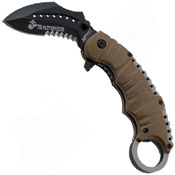 US Marines A1019 Half Serrated Edge Blade Folding Knife