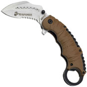 US Marines A1019 Half Serrated Edge Blade Folding Knife