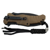 US Marine 3.5 Inch Half Serrated Edge Folding Blade Knife