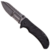 US Marines Half Serrated G10 Handle Folding Knife 