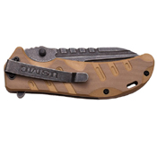 US Marines Half Serrated G10 Handle Folding Knife 