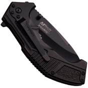 MTech USA Marines Black Anodized Aluminum Handle Folding Knife