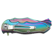 Masters Collection Lasered Dragon Folding Knife