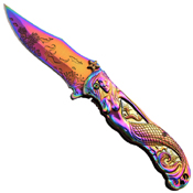 Masters Collection 3D Sculpted Mermaid Art Folding Knife
