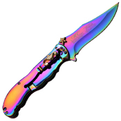 Masters Collection 3D Sculpted Mermaid Art Folding Knife