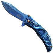 Masters Collection Dragon Sculptured Folding Knife