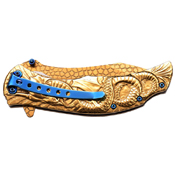 Masters Collection Dragon Sculptured Folding Knife