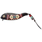 Masters Collection Nylon Fiber Handle Folding Knife w/ Leather Lanyard