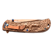 Masters Collection Elk Sculpture Handle Folding Knife