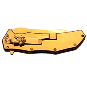 Master Collection Laser Etch Blade 4.75 Inch Closed Folding Knife