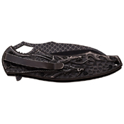 Masters Collection Laser Etch Titanium Coated Folding Blade Knife