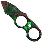 MTech USA 20-56GN Green Skull Camo Coated Blade Fixed Knife