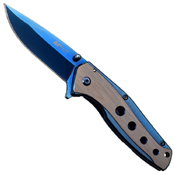 MTech USA Tinite Coated & Satin Handle Folding Knife