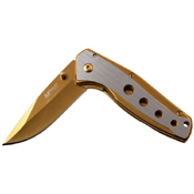 MTech USA Tinite Coated & Satin Handle Folding Knife