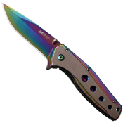 MTech USA Tinite Coated & Satin Handle Folding Knife