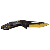 MTech USA 3.5 Inch Electro Plated Blade Folding Knife