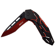 MTech USA 3.5 Inch Electro Plated Blade Folding Knife