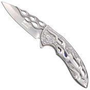 Mtech USA Chrome Folding Knife