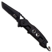 MTech USA Aluminum Handle Folding Knife - Black